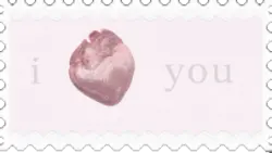 stamp that says I heart you